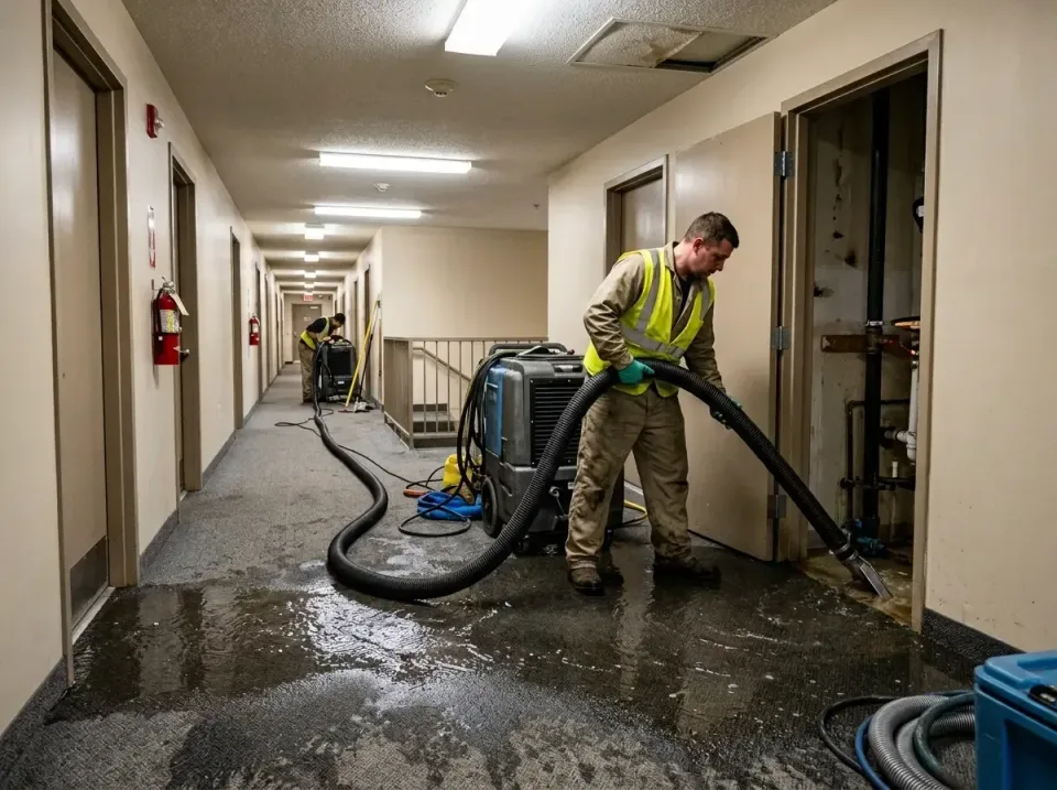 multi-unit-apartment-hallway-f-005 — frequently asked questions, Emergency Burst Pipe Water Extraction & Removal in Duncan,…